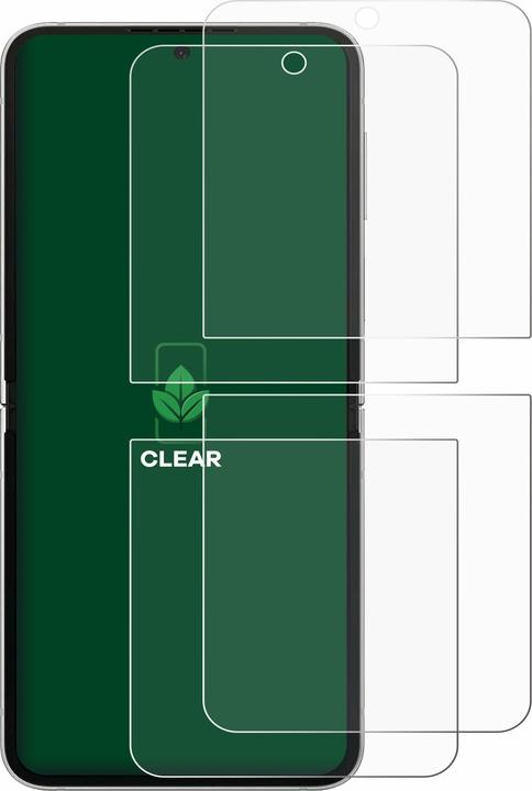 Productafbeelding ScreenLeaf Schutzfolie nachhaltiger Displayschutz Display Schutz Folie Klar Transparent (2 Stuk, Samsung Galaxy Z Flip6)