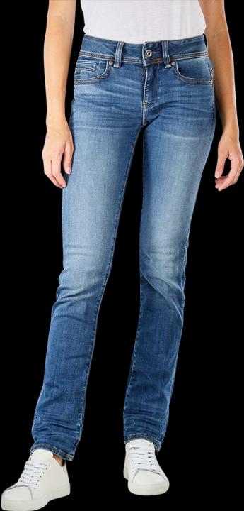 Immagine prodotto G-Star Midge Zip Mid Straight Jeans medio indaco invecchiato (W34/L34)