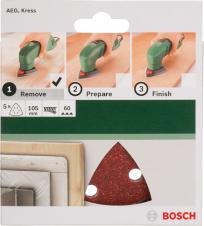 Produktbild Bosch Zubehör 5-teiliges Schleifblatt-Set für Deltaschleifer K = 60 (60)