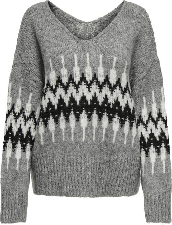 Image du produit JdY Jdydinea L/S Rev V-Neck Jacq Pull Knt (L)