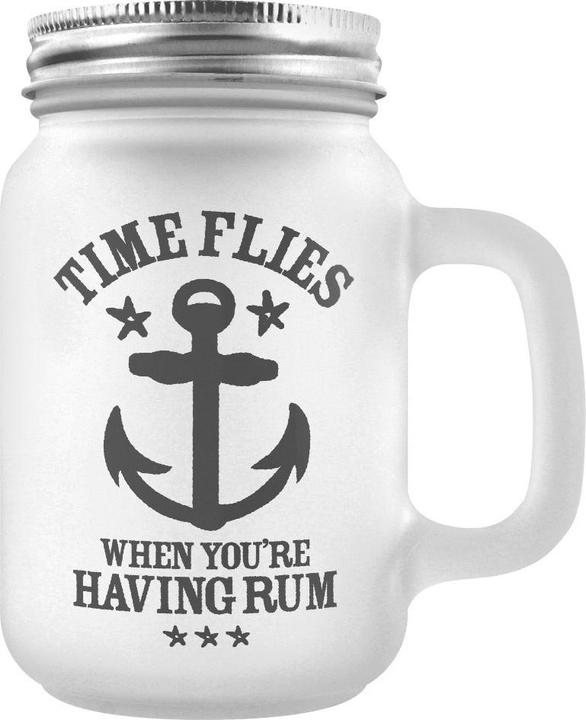 Produktbild Grindstore Einmachglas Time Flies When Youre Having Rum Matt (1 x)