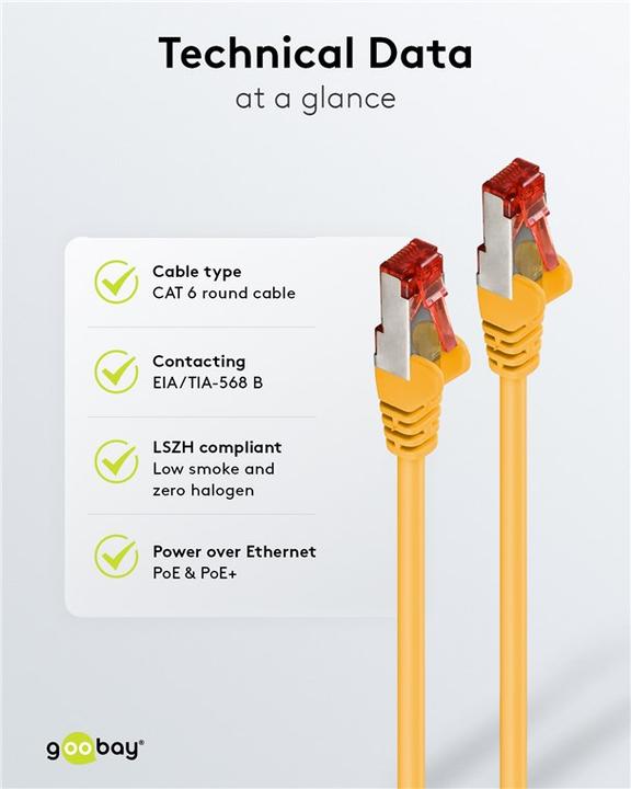 Produktbild Goobay Netzwerkkabel (S/STP, CAT6, 3 m)