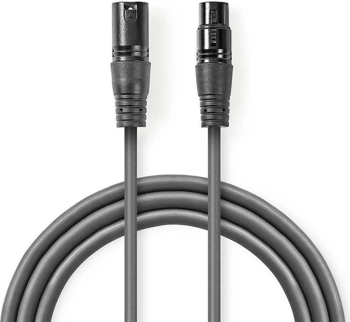 Image du produit Nedis Câble audio XLR XLR mâle 3 pôles (0.27 m, XLR)