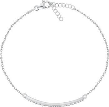Brilio Silver - Elegant silver bracelet with zircons BRC133W