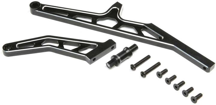 Actual product image Losi Chassis Brace Set.Rear.Aluminum Black: DBXL-E 2.0