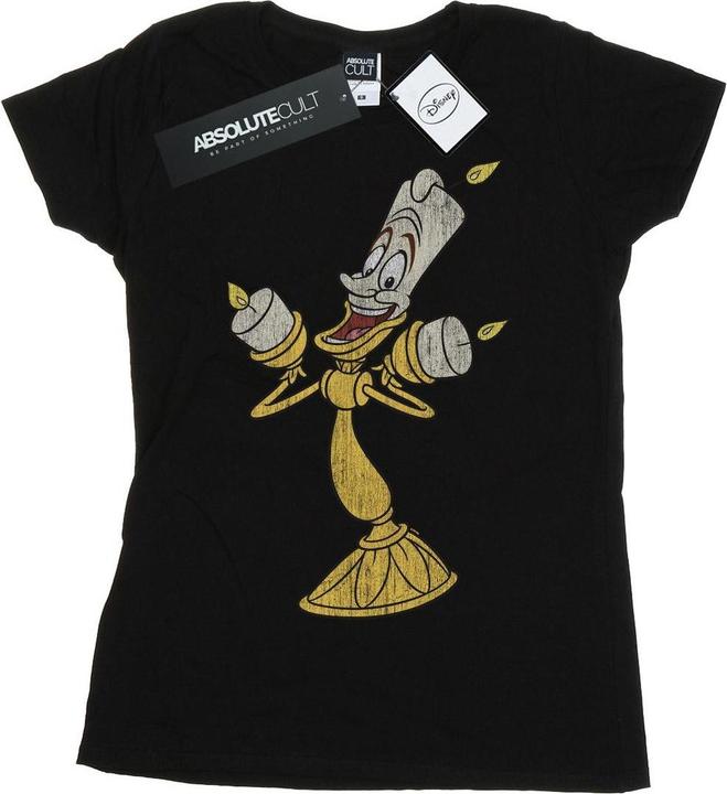 Disney Beauty And The Beast Lumiere Distressed TShirt (S)