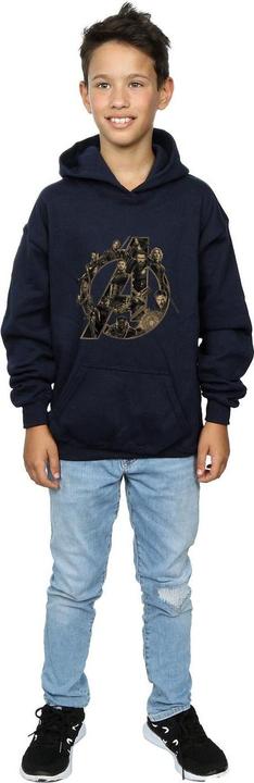 Image du produit - Sweat à capuche AVENGERS INFINITY WAR LOGO - Garçon (140, 146)
