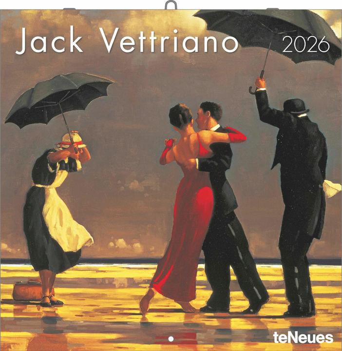 Produktbild Jack Vettriano 2026 - Wand-Kalender - Broschüren-Kalender - 30x30 - 30x60 geöffnet - Kunst-Kalender (30 x 30 cm, Harter Einband, Deutsch)