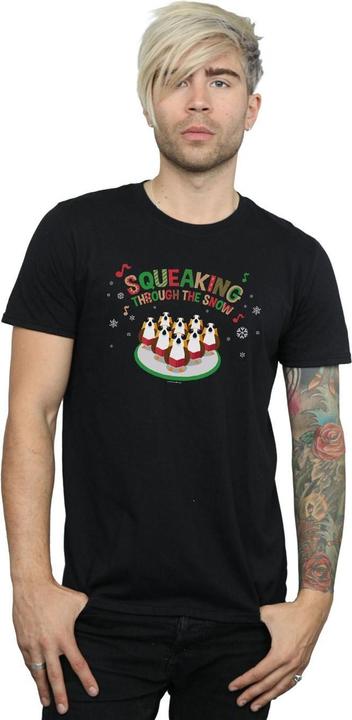 Actual product image Star Wars Mens The Last Jedi Porgs Squeaking Through The Snow T-Shirt (3XL)