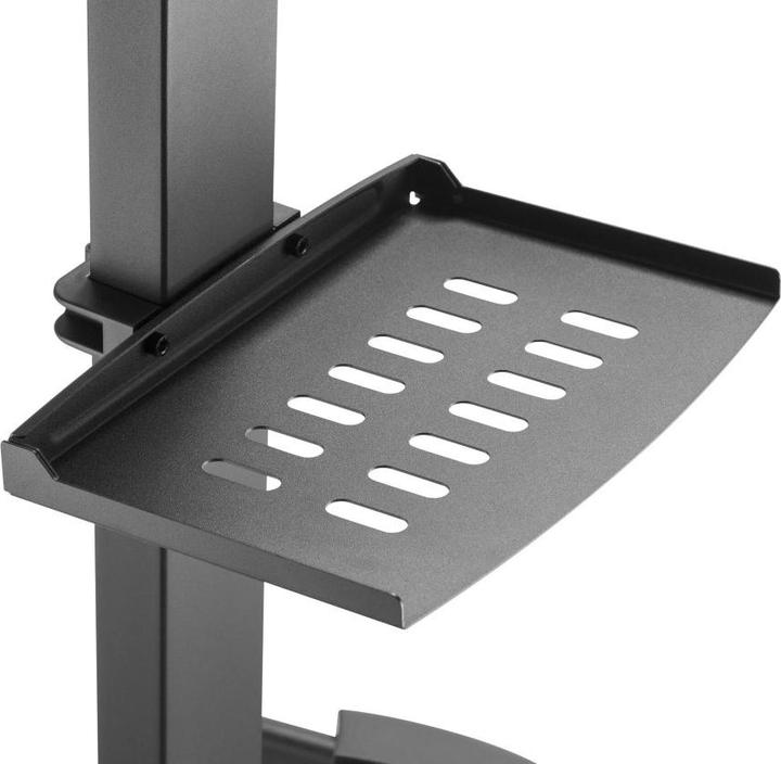 Produktbild Techly TV Trolley für LCD LED TV 81,28-139,7cm 32-55Zoll schwarz mit Ablage (55", 35 kg)