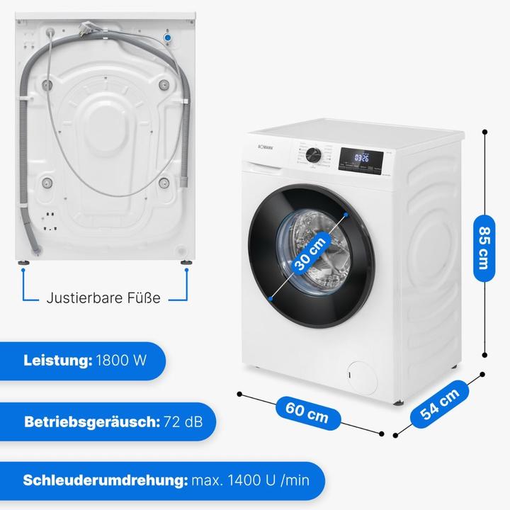 Immagine prodotto Bomann WA 7185 w (8 kg, A sinistra)