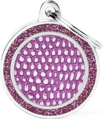 Produktbild Myfamily Circle Saint Tropez ID-Hundetag lila, Durchmesser 2.6cm (1 Stk)