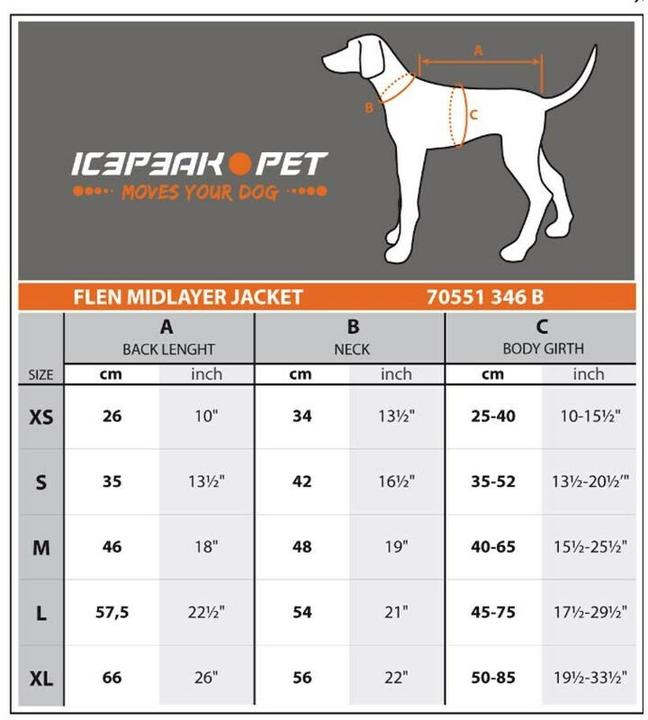 Produktbild Icepeak Flen Midlayer Jacket Schwarz, S (S, Hundemantel)
