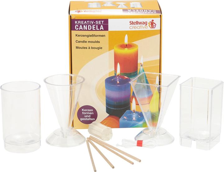 Produktbild Stellwag creative Kerzen-Giessformen 4er-Set, 4 Formen + Zubehör