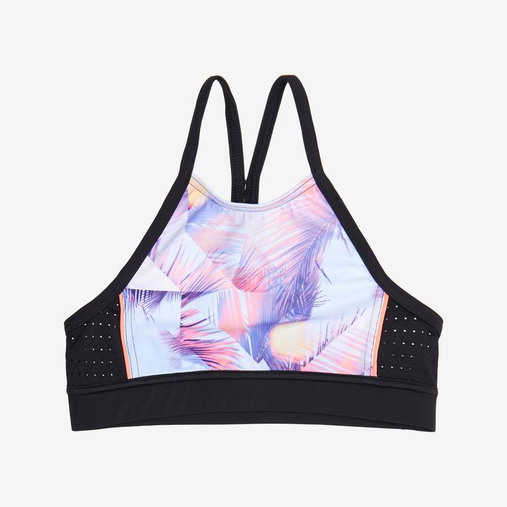 Produktbild Olaian Bikini-Oberteil Surfen Mädchen Bustier 900 Baha rosa (8, 9, 10)