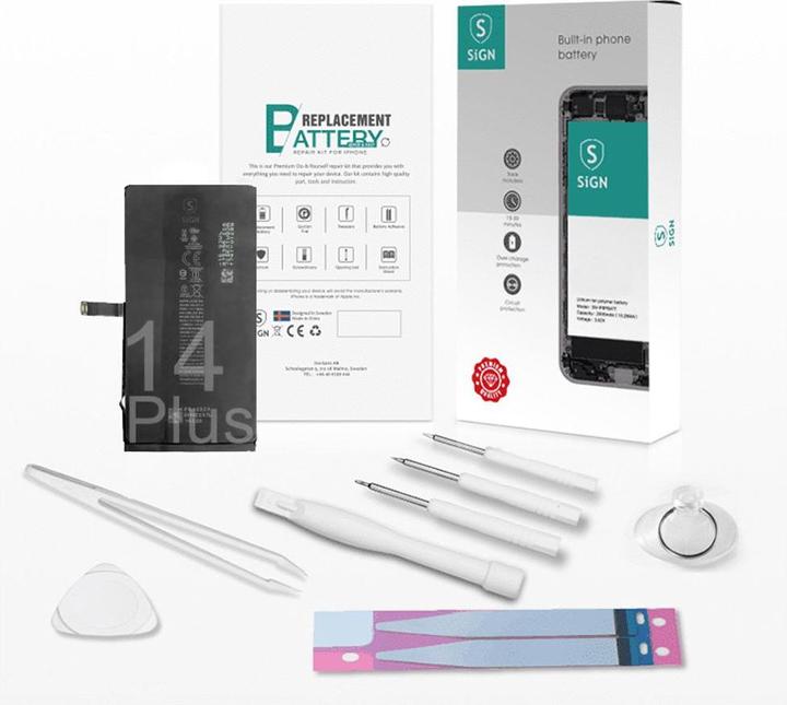 Actual product image SIGN Complete Battery Replacement Kit - iPhone 14 plus