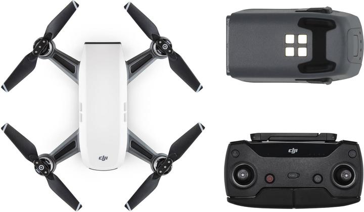 DJI Spark Alpine White avec batterie supplémentaire & télécommande