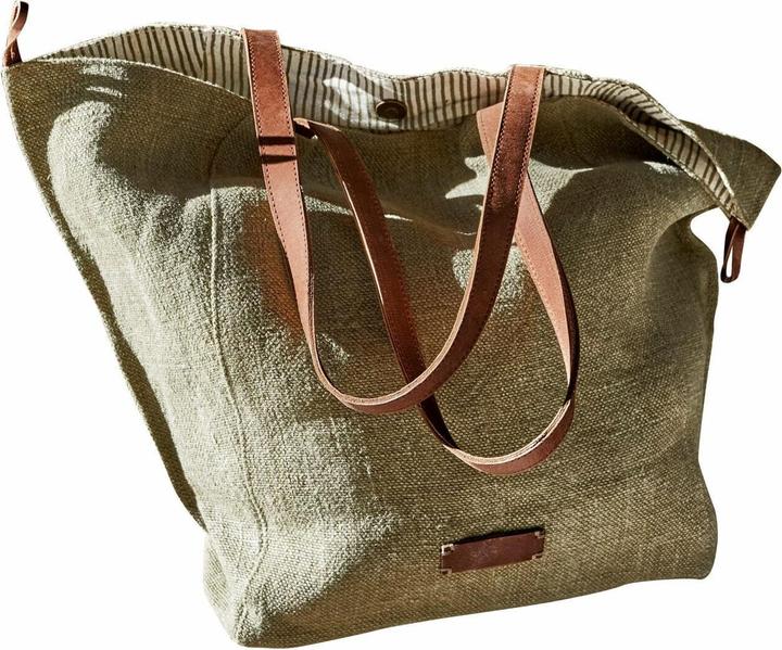 Produktbild Loberon Tasche Soleil grün/braun