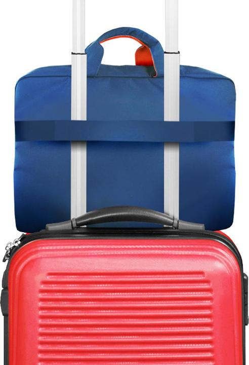 Actual product image Land NS-KLM180705-A notebook bag 39.6 cm (15.6') Courier bag Blue, Red, White (15.60", Universal)
