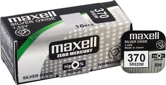 Image du produit Maxell Pile bouton SR920W 10 pièces (10 pcs, SR920, SR69, 39 mAh)
