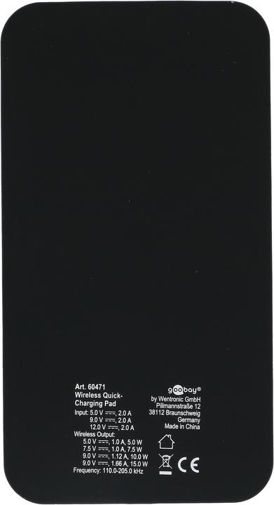 Produktbild Goobay Kabelloses Kfz-Schnellladegerät 15 W (15 W)