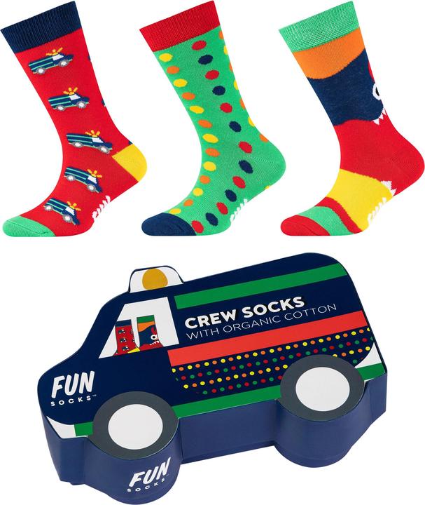 Image du produit Fun Socks BOXES Paquet de 3 (Lot de 3, 23 - 27, 27 - 28)