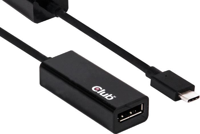 Produktbild Club 3D USB-C zu (DP, 10 cm)