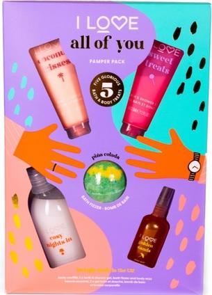 Image du produit I Love All of You Pamper Pack 5 pcs (Set soin du corps)