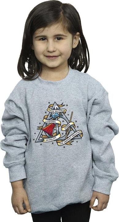 Actual product image Girls The Deathly Hallows Sweatshirt (140, 146)