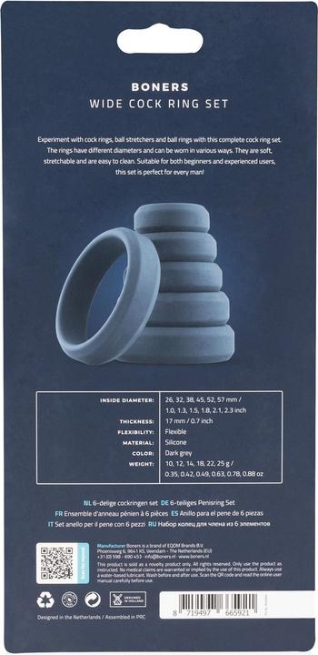 Produktbild Boners Wide Cockring Set (9 cm)