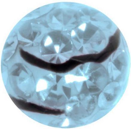 Actual product image Bijouteria Piercingball (Crystal, Surgical steel 316L, Epoxy resin)