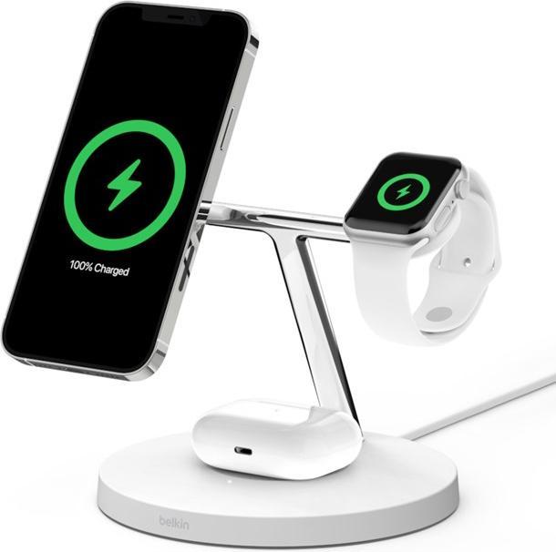 Belkin Boostchrgpro 3in1 Wirels Charger Wht