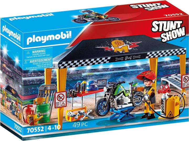 Actual product image Playmobil Stunt show workshop tent (70552, Playmobil stunt show)