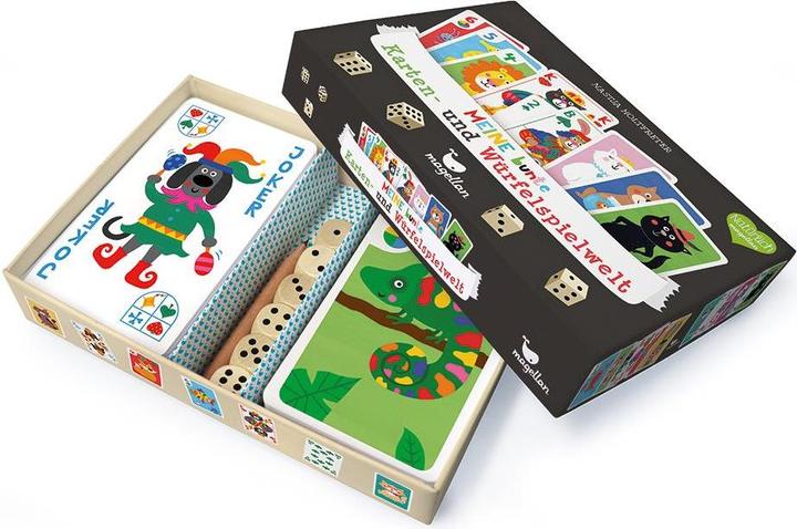 Actual product image My colorful card and dice game world (German)