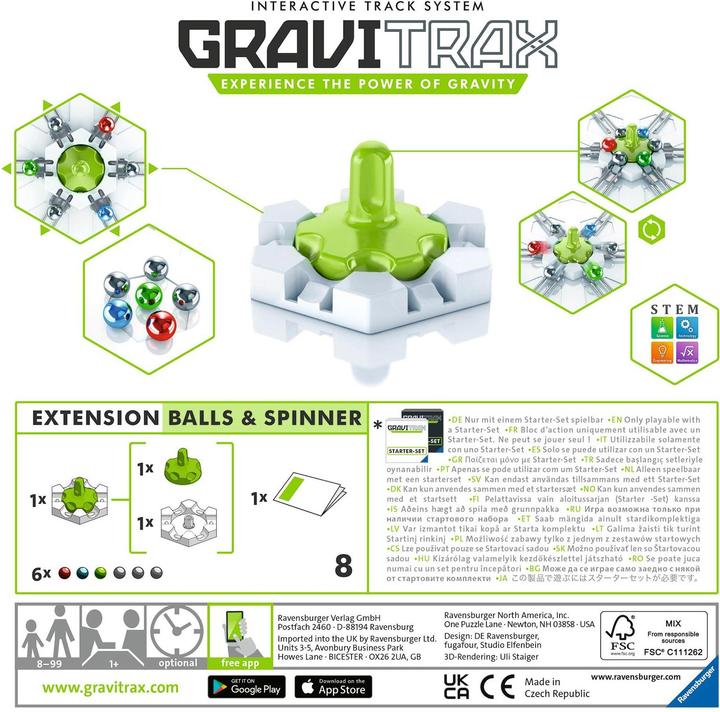 Actual product image Ravensburger GraviTrax Balls & Spinners