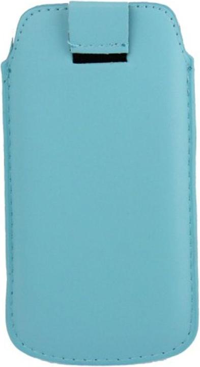 Produktbild König Design Handyhülle Tasche Slide Hülle Hellblau (Apple iPhone 5s, Apple iPhone 5, Apple iPhone 5c, Samsung Galaxy S4 mini)