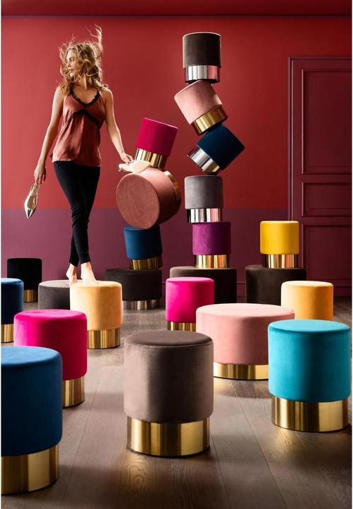 Image du produit Kare Design Tabouret Cherry vert laiton Ø35cm