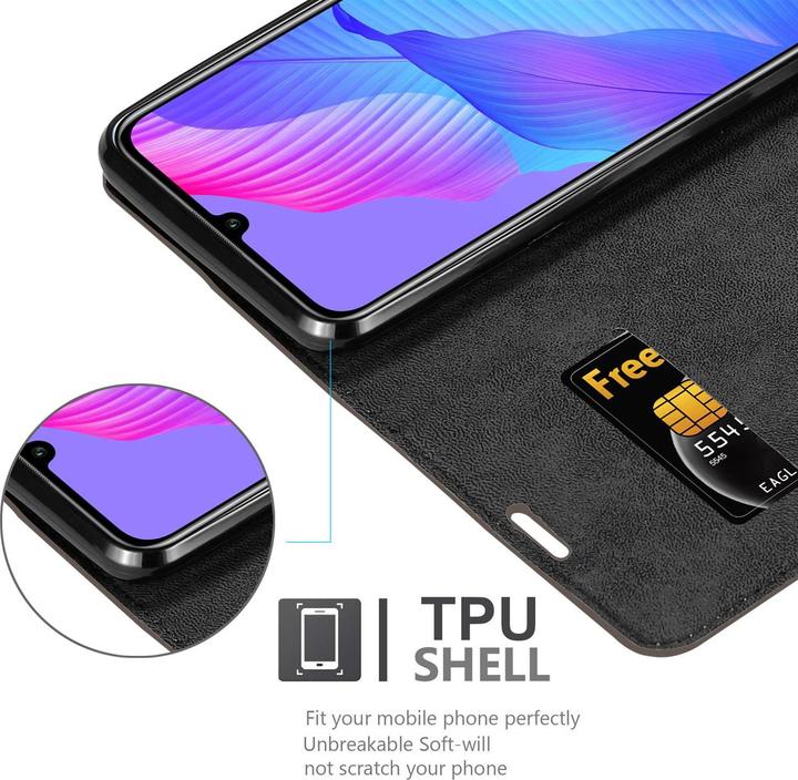 Actual product image Cadorabo Book Invisible Magnet Cover (Huawei P Smart S)