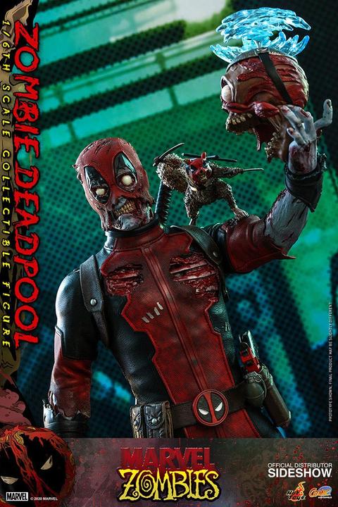 Actual product image Hot Toys Marvel Zombies "Zombie Deadpool" Comic Masterpiece Action Figure
