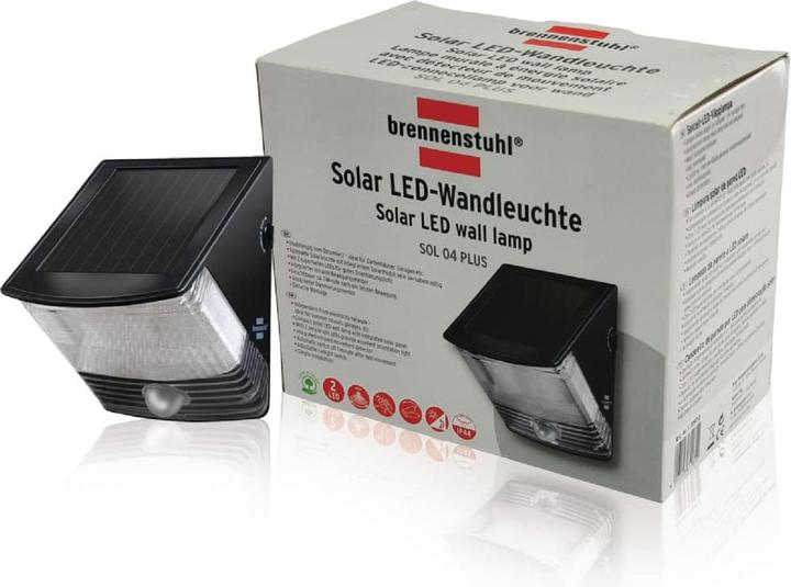 Produktbild Brennenstuhl Solar-LED-Wandleuchte (85 lm, IP44)