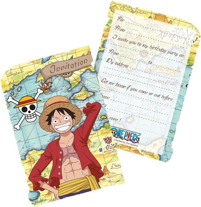 Produktbild One Piece Einladungskarten (8 Stk.)