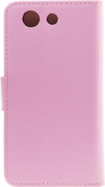 Produktbild NoName Slim Book Case Leather for Sony Xperia Z3 Compact pink (Sony Xperia Z3 Compact)
