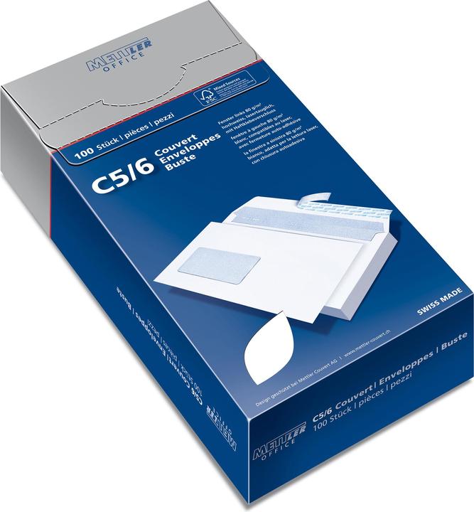 Image du produit Mettler Office Fenêtre de l'enveloppe (C5/6, 100 x)