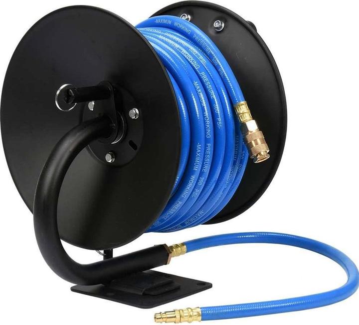 Produktbild Yato Profi Druckluftschlauch Länge: 15m Innendurchmesser: 10mm auf Trommel zur Montage an Wand oder