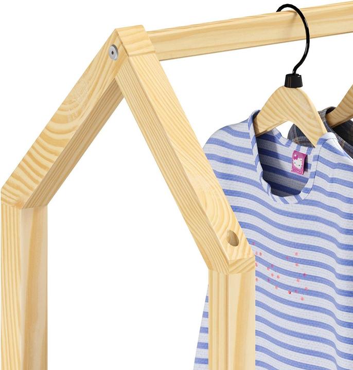 Image du produit IDIMEX Commode pour enfants AMIRA avec tringle à vêtements - blanc (83 cm)