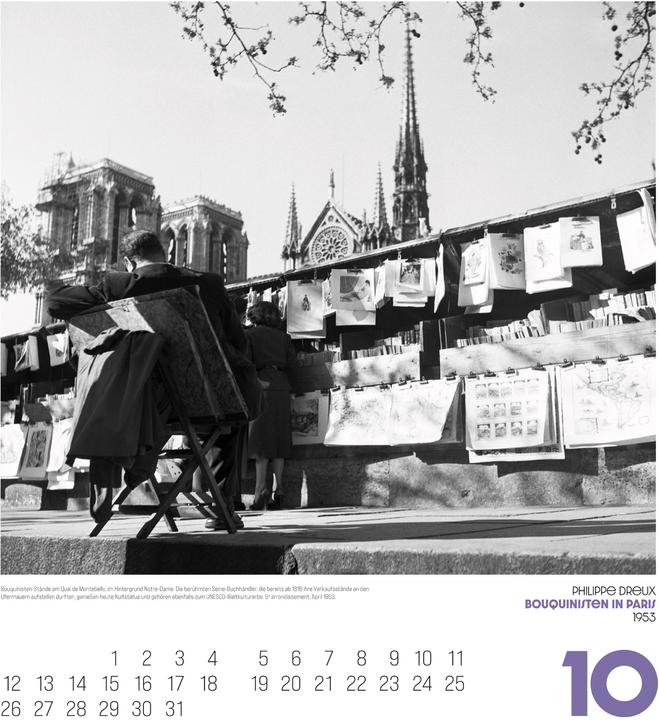 Actual product image Paris, mon amour Kalender 2026 (48 x 54 cm, Hardcover, German)