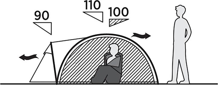 Image du produit Easy Camp Kuppelzelt Setesdal 2 (olivgr?n, mit Tunnel-Vorbau, Modell 2025) (Tente igloo, 3.50 kg, 2 personnes)