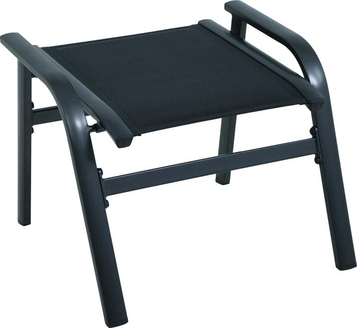 Produktbild MWH Reno Hocker Aluminium/Textilene iron grey stapelbar