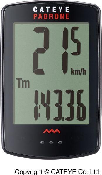 CatEye fietscomputer Padrone+ PA110W zwart