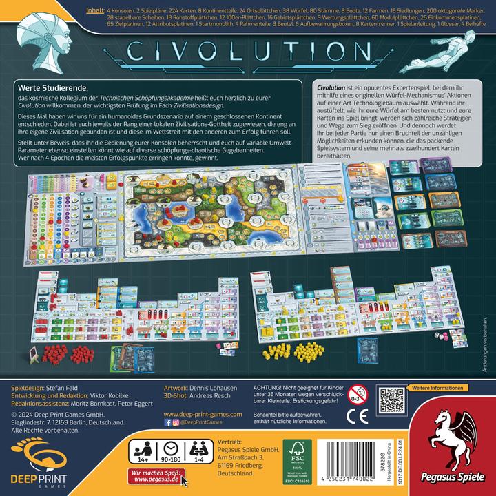Nährwerte und Zutaten Pegasus Civolution (Deep Print Games) (Deutsch)